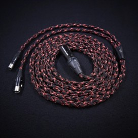 Arachne Audio Red Panther headphone cable, dual 4-pin mini-XLR