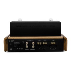 Feliks Audio EOS – oak, rear panel