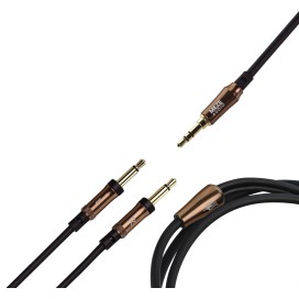 2x3,5mm to 3,5mm cable copper