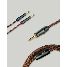 130cm Meze copper cable with termination of choice, 2x3,5mm