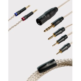 Cavo Meze in argento da 250 cm con spina a scelta, 2x3,5 mm – Level Audio