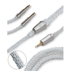 120cm Meze silver cable with termination of choice