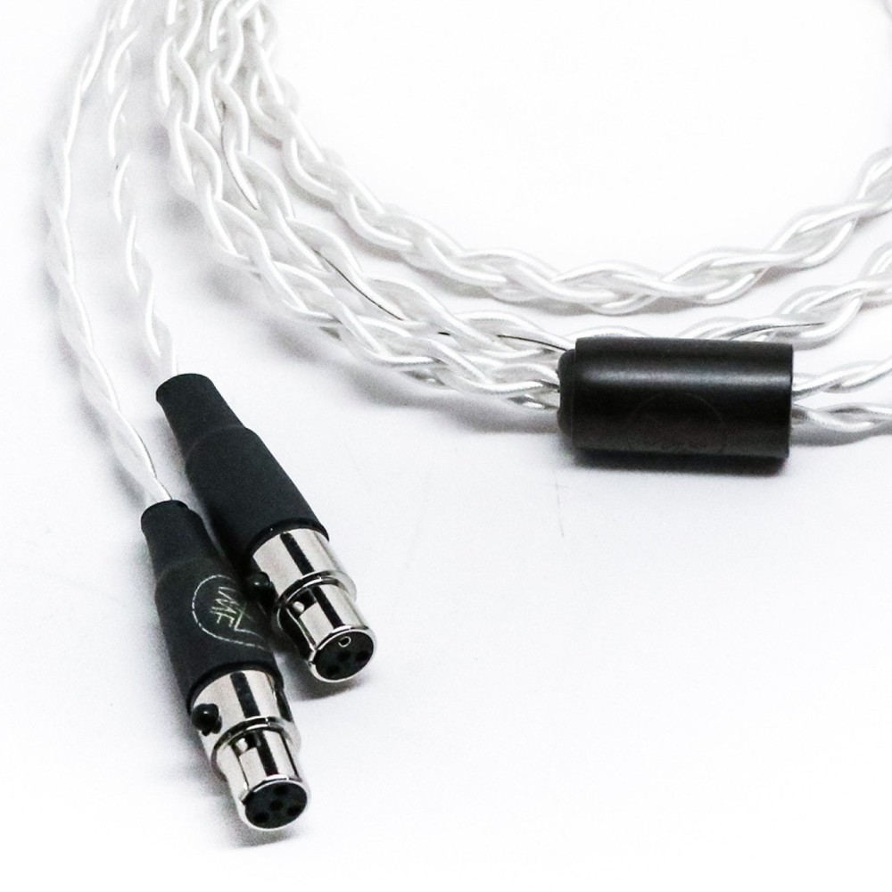 ZMF Michanikós headphone cable: mini-XLR plugs and splitter